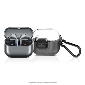 Clip attaches to bag or belt loop for hands-free music access