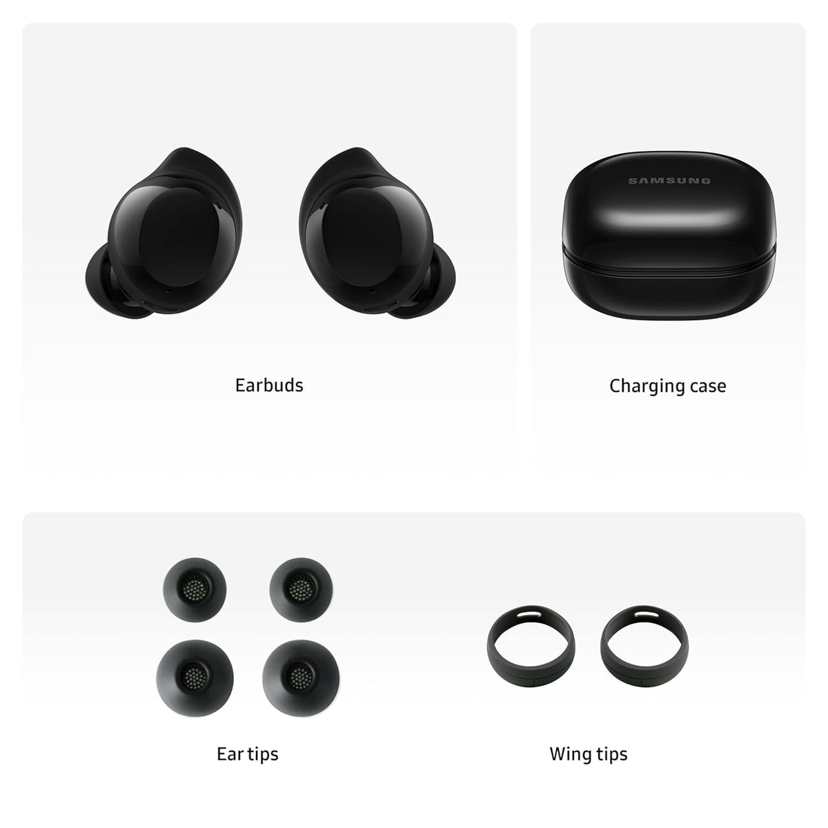 Close-up of Samsung Galaxy Buds Core earbud texture for comfort insight