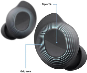 Samsung Galaxy Buds FE Graphite with ANC minimizes background noise for calls.