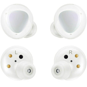Samsung Galaxy Buds+ renewed white case close-up for daily listening