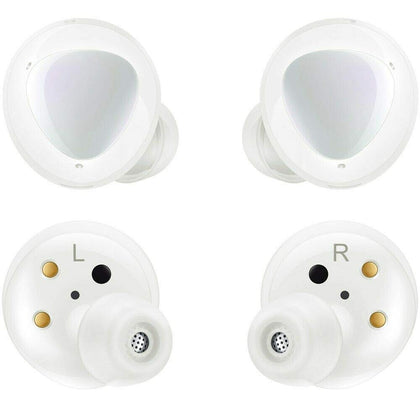 Samsung Galaxy Buds+ renewed white case close-up for daily listening