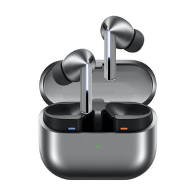 Samsung Galaxy Buds Pro 3 renewed case front view with portable charging for travel