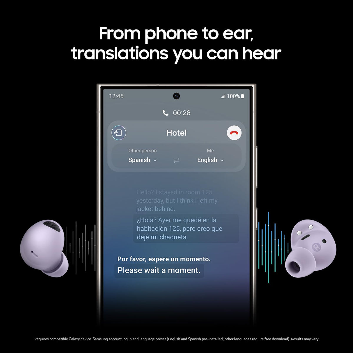Samsung Galaxy Buds2 Pro with ANC on to reduce noise