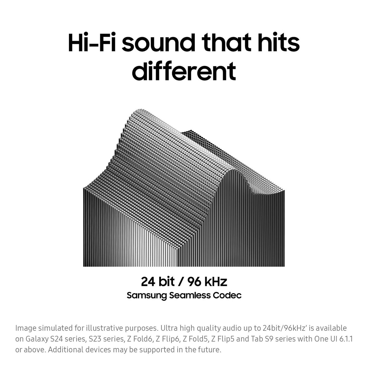 Samsung Galaxy Buds3 360 Audio creates immersive cinema-like sound.