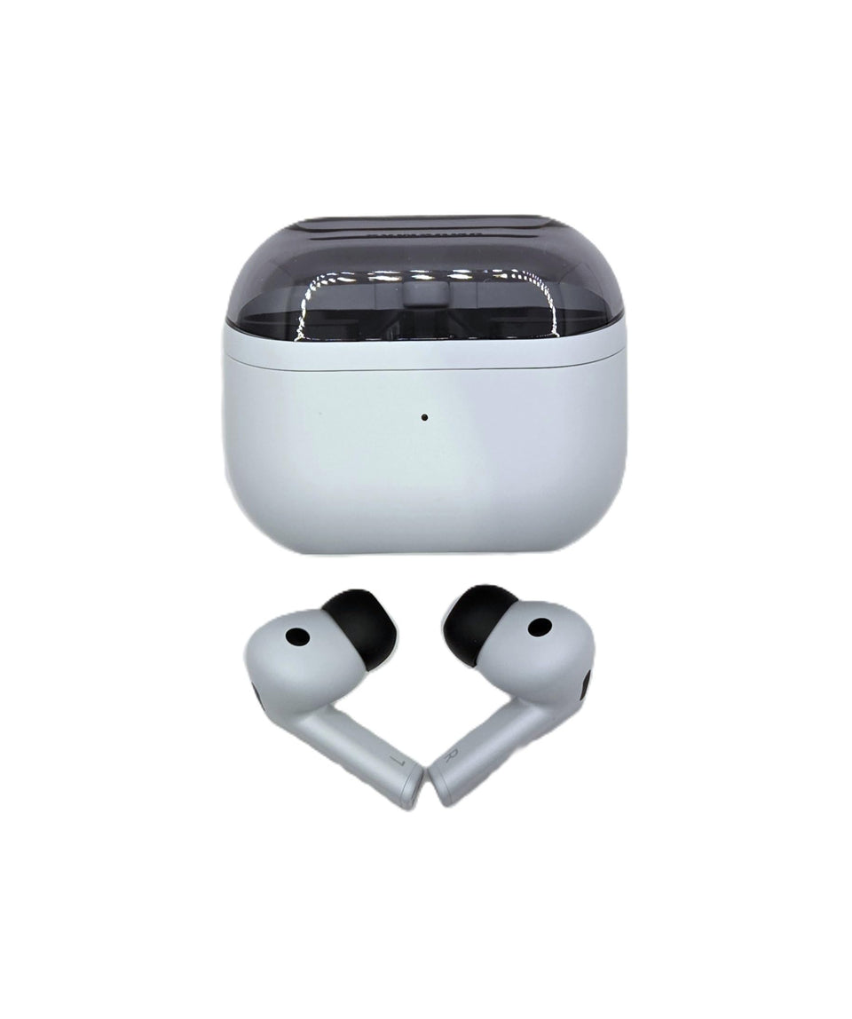 Samsung Galaxy Buds3 FE 2025 gray earbuds with ANC delivering clear calls and immersive sound.