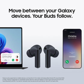 Samsung Galaxy Buds3 FE real-time translator aids conversations on the go.