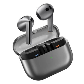 Samsung Galaxy Buds3 open-type design keeps you aware of surroundings while listening.