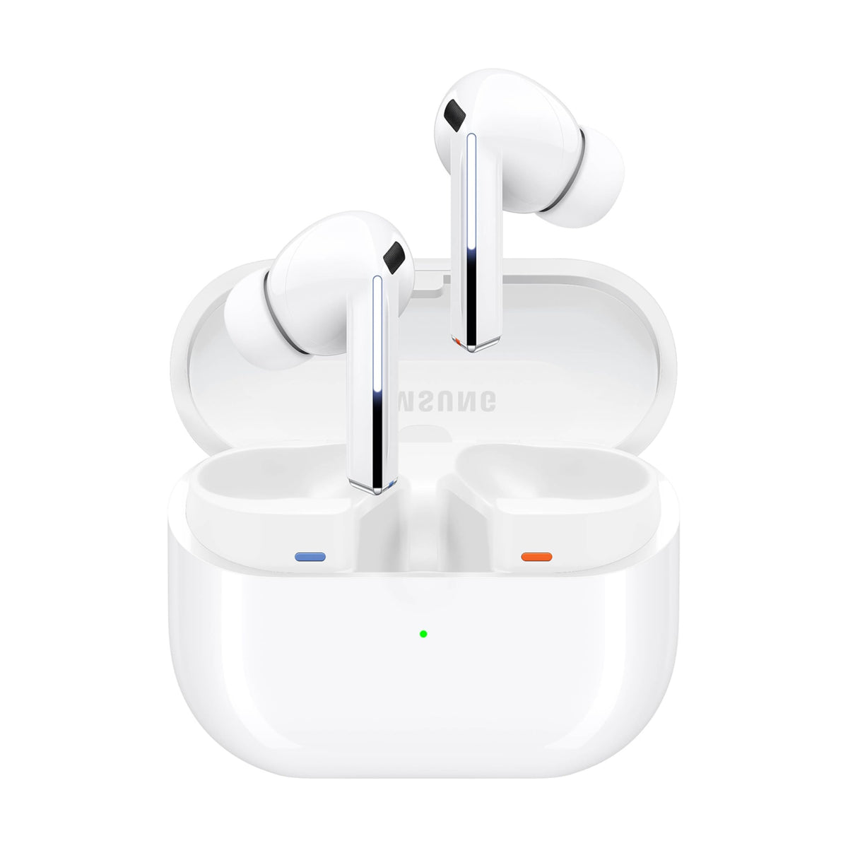 Samsung Galaxy Buds3 Pro design front view enhances comfort during listening.