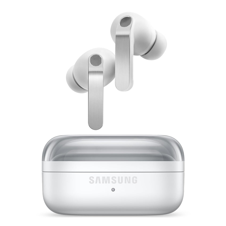 Samsung Galaxy Buds4 Pro with dual speakers for immersive soundstage.