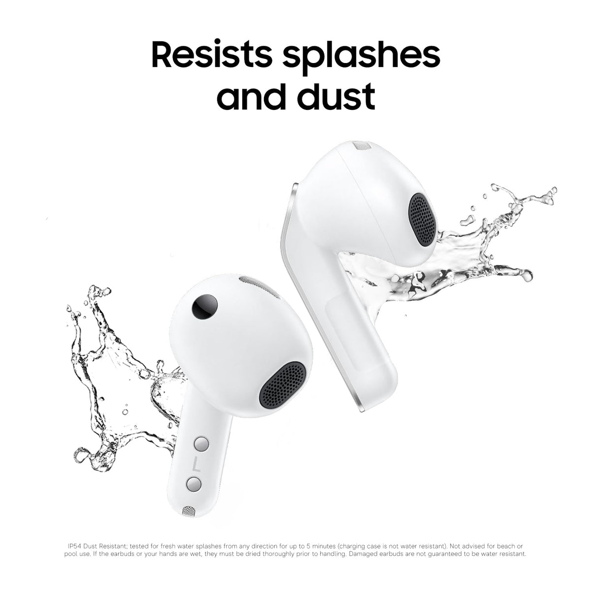 Samsung Galaxy Buds4 intuitive touch controls for calls and volume.