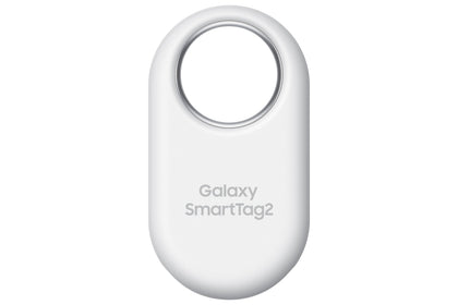 Samsung Galaxy SmartTag2 front white close-up for easy identification