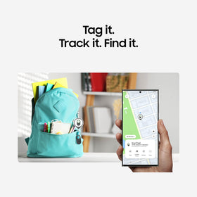 Samsung Galaxy SmartTag2 in luggage supports travel with long-range locating and Find Network.