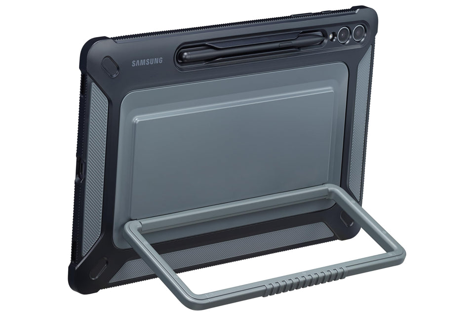 Samsung Galaxy Tab S9+ Outdoor Cover with kickstand and S Pen storage for outdoor use