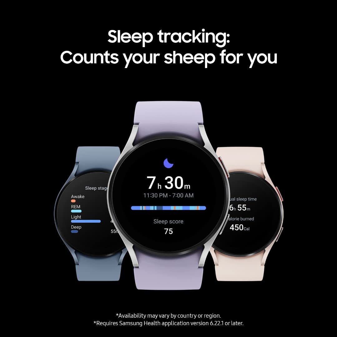 Samsung Galaxy Watch5 44mm BioActive Sensor delivers precise body readings.