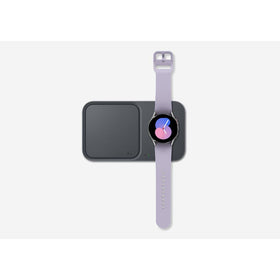 Samsung Galaxy Watch5 44mm shows Sapphire Crystal display with scratch resistance.