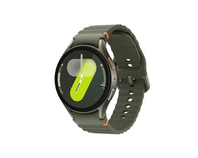 Samsung Galaxy Watch7 front view showing Energy Score and notifications.