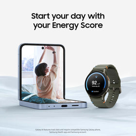 Samsung Galaxy Watch7 Green sleep-tracking view promotes better rest insights.