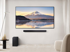 Samsung HW-B550F slim-design fits compact setups without compromising audio