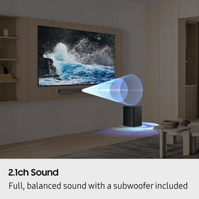 Samsung HW-B550F virtual-surround creates immersive, room-wide sound