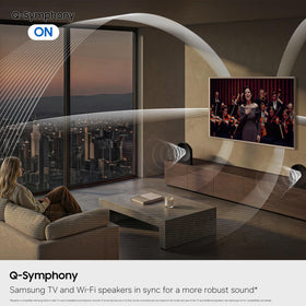 Samsung HW-LS50H dot-design detail enhances modern interior aesthetics