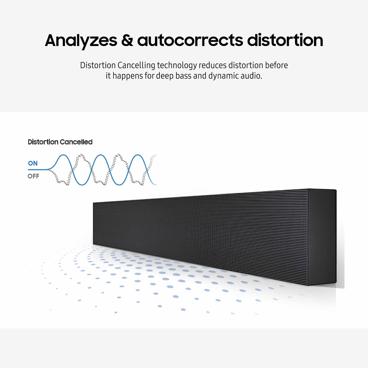 Samsung HW-LST70T 3.0-channel Dolby Audio delivers cinematic sound outdoors.