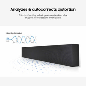 Samsung HW-LST70T 3.0-channel Dolby Audio delivers cinematic sound outdoors.
