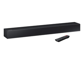 Samsung HW-N300 front view showing compact design for enhanced TV sound.