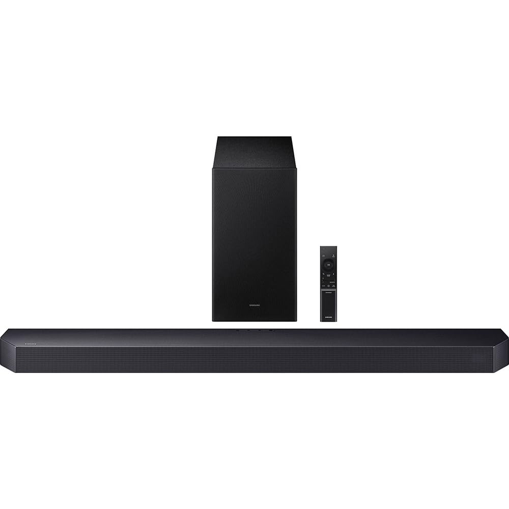 Samsung HW-Q600F subwoofer side view showing deep bass potential