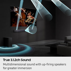 Samsung HW-Q600F wireless subwoofer delivering deep bass