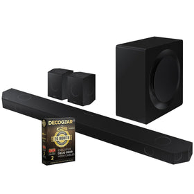 Samsung HW-Q990D front view with immersive 11.1.4ch sound for cinematic TV viewing