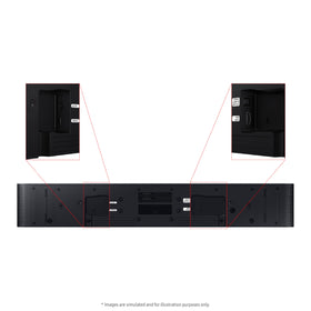 Samsung HW-S60D built-in Alexa enables hands-free control and smart streaming.