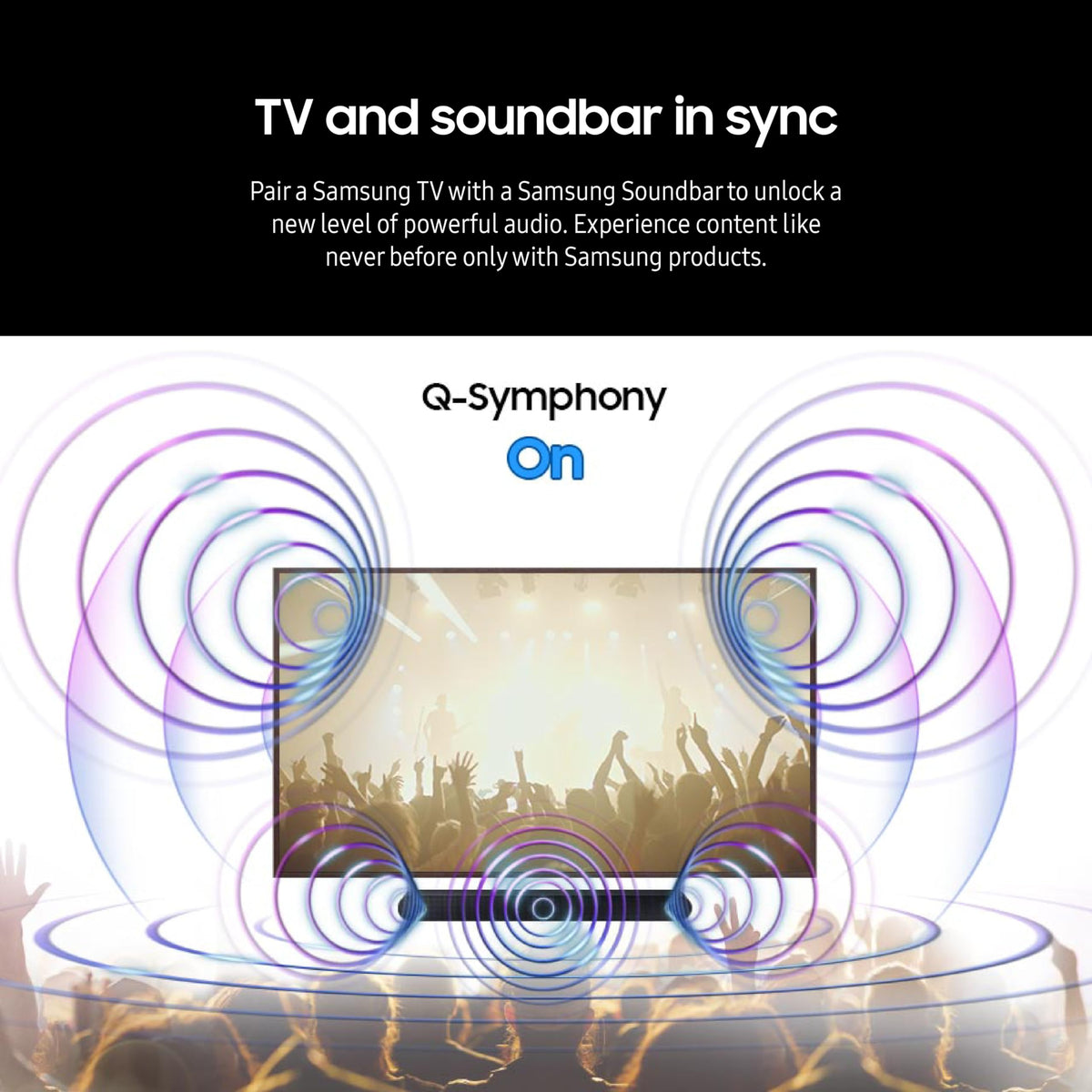 Samsung HW-S60D SpaceFit Sound Pro analyzes room acoustics for optimized output.