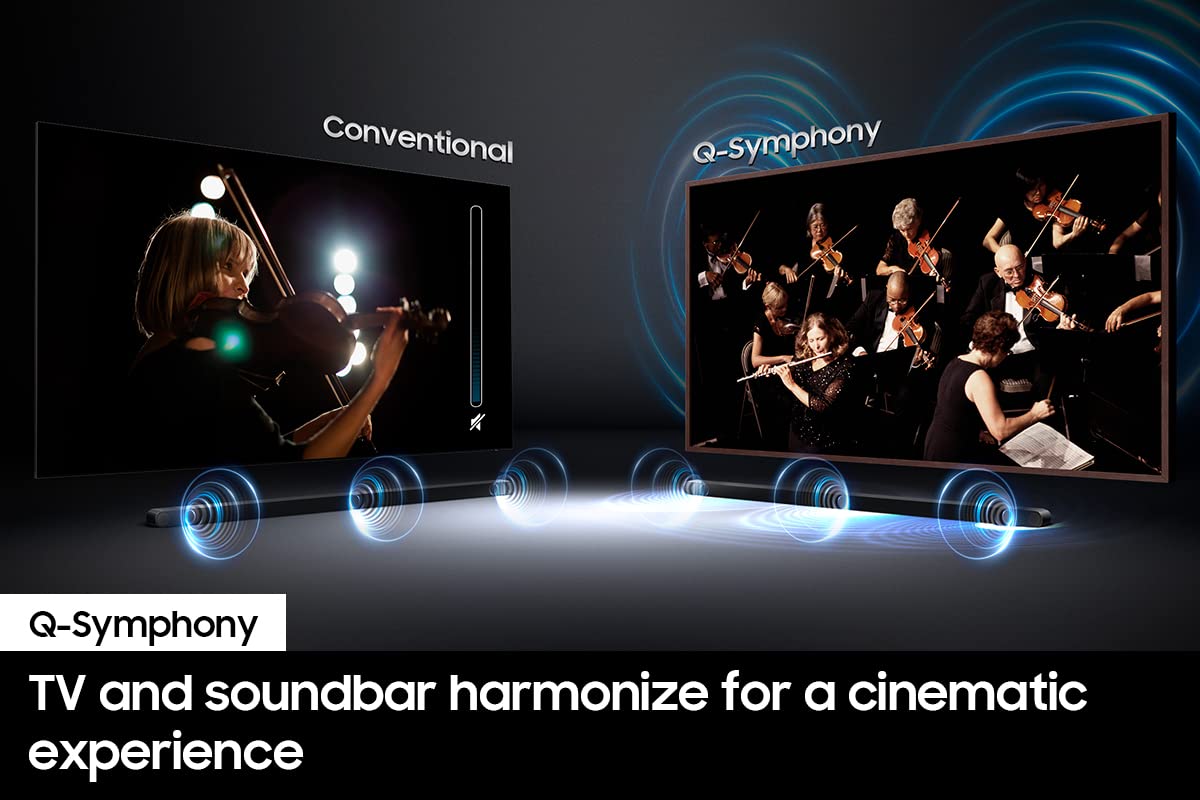 Samsung HW-S800B Q-Symphony sync with compatible Samsung TV
