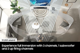 Samsung HW-S800B true 3.2.1ch sound with subwoofer and up-firing drivers
