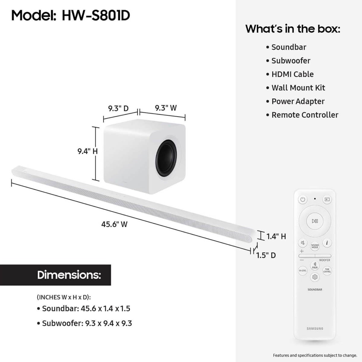 Samsung HW-S801D with Q-Symphony blends TV speakers for immersive home cinema