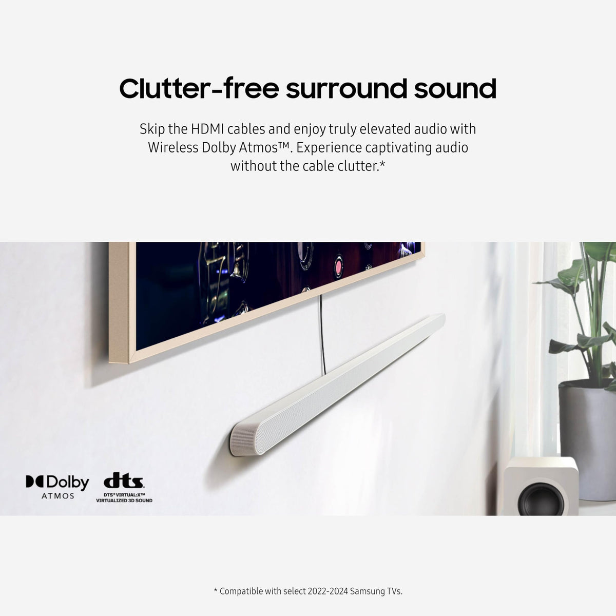 Samsung HW-S801D smart integration with Alexa and other services for hands-free control