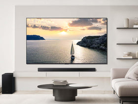 Samsung HW-B750F compact design blends with living room aesthetics