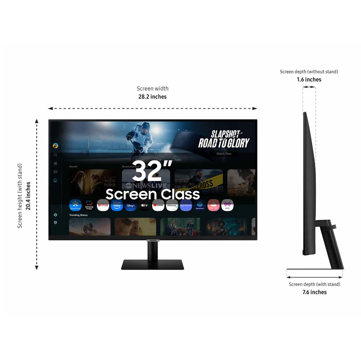 Samsung LS32FM702UNXZA AI-picture-optimizer adjusts visuals for reading, editing, and gaming.