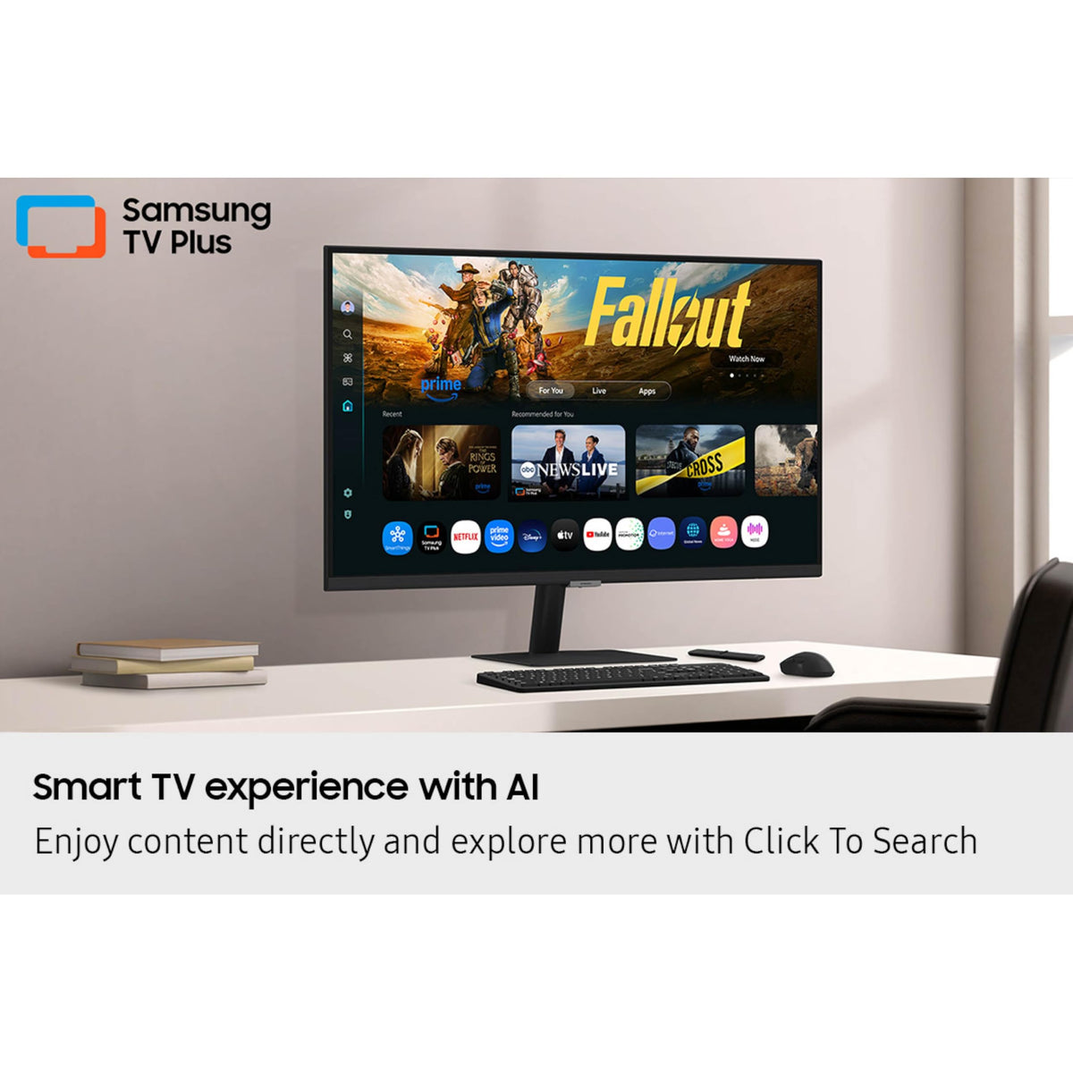 Samsung LS32FM702UNXZA-smartthings-control enables quick smart home access from your monitor.