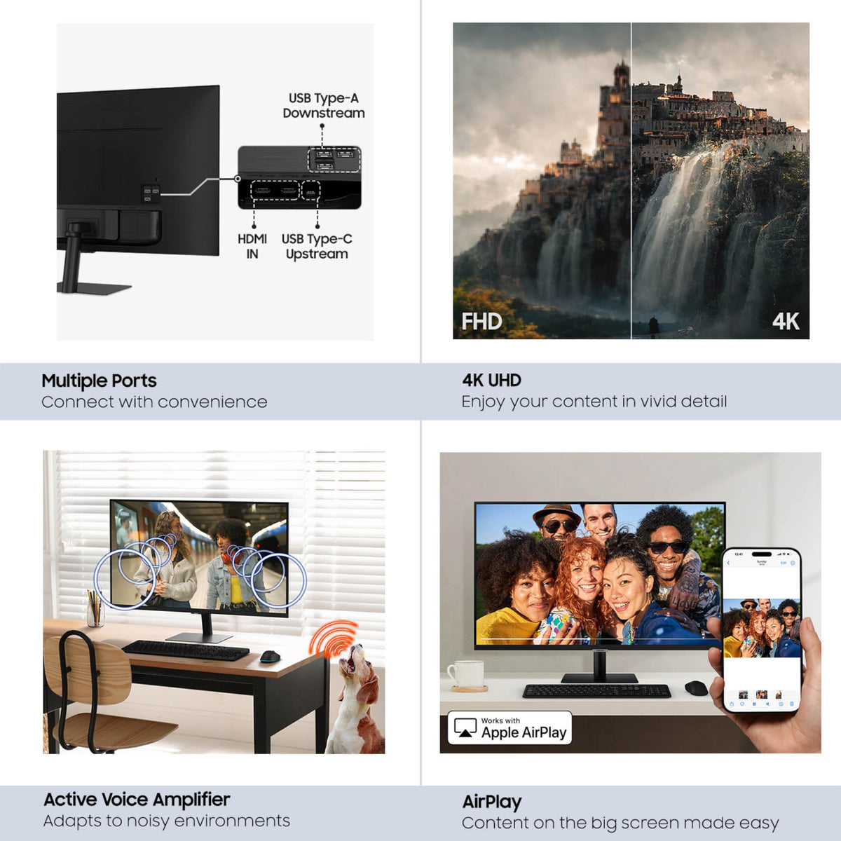 Samsung LS32FM702UNXZA-tv-plus-interface provides instant streaming and live channels.