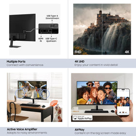 Samsung LS32FM702UNXZA-tv-plus-interface provides instant streaming and live channels.