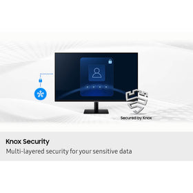 Samsung LS32FM702UNXZA-usb-c-port simplifies laptop pairing and power delivery.