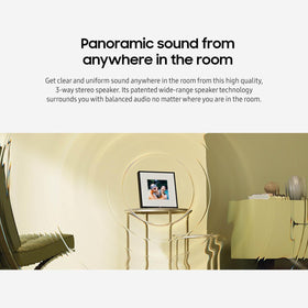 Samsung LS60D streams music wirelessly via Wi-Fi or Bluetooth.