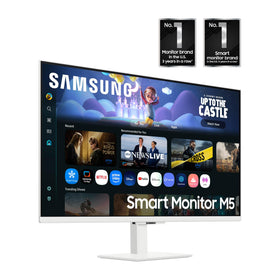 Samsung M50F 32-inch workspace multitask enables seamless cross-device productivity.