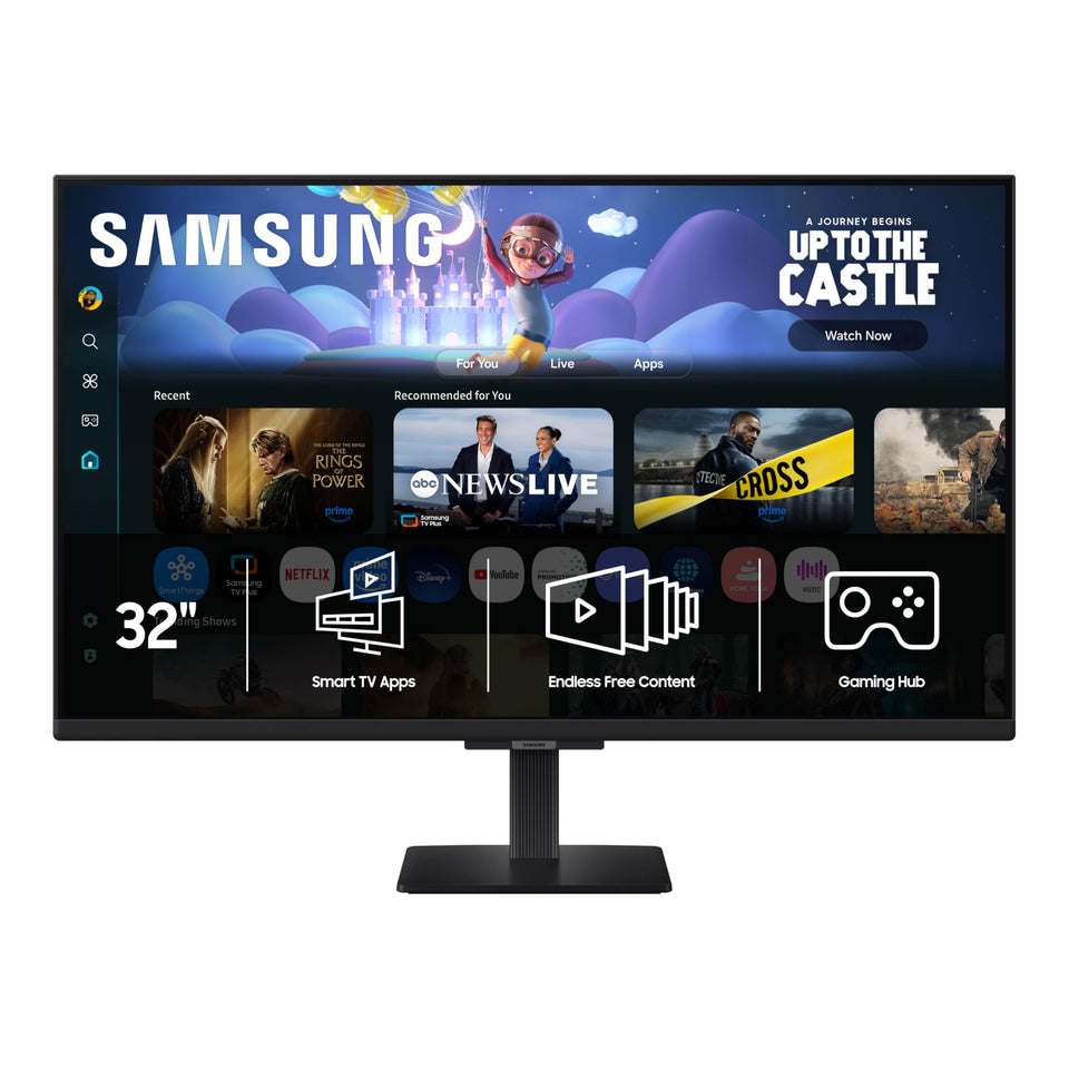 Samsung M50F 32-inch front display for crisp streaming and multitasking