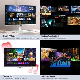Samsung M50F SmartThings control to manage home devices from the monitor.