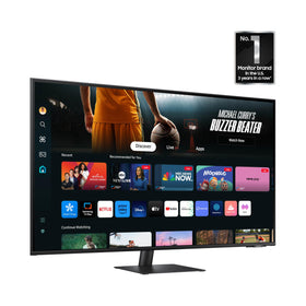 Samsung M7 ports close up highlights USB-C and HDMI versatility for easy connectivity