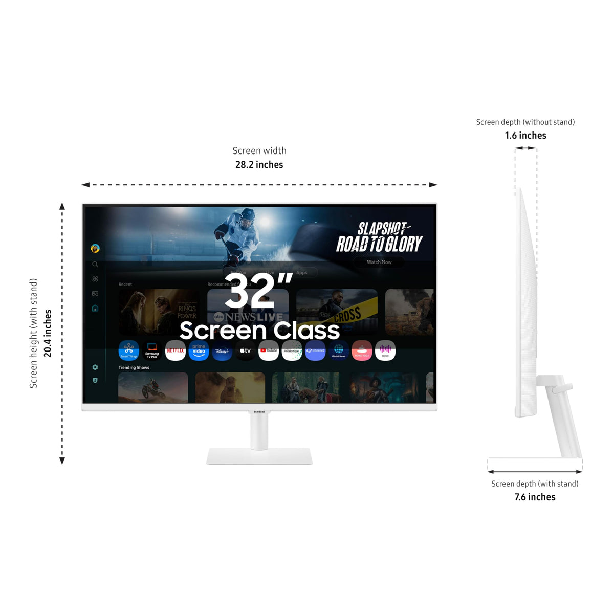 Samsung M70F SmartThings hub view demonstrating device control from the monitor