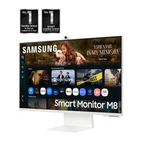 Samsung M8 Smart TV Apps enable instant streaming and on-demand content.