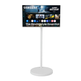 Samsung Movingstyle Essential rolling base for easy, quiet room-to-room movement.